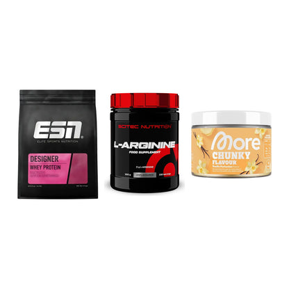 Definitionsphase-Set: ESN Designer + Scitec Arginin + More Nutrition – alle enthaltenen Artikel