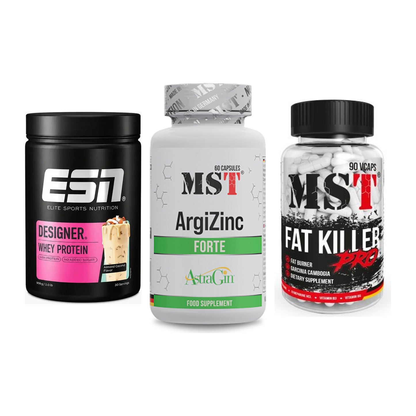 Definitionsphase-Set: ESN Designer + MST ArgiZinc + MST Fat Killer – alle enthaltenen Artikel