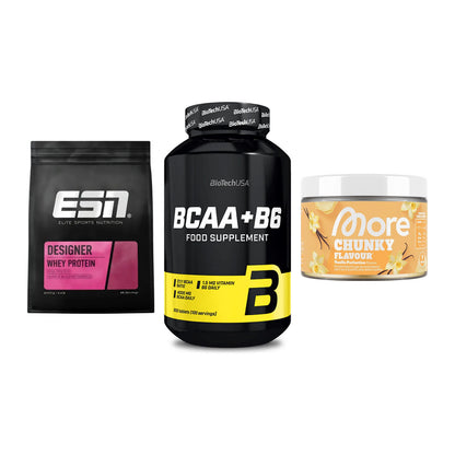Definitionsphase-Set: ESN Designer + BioTech BCAA+B + More Nutrition – alle enthaltenen Artikel