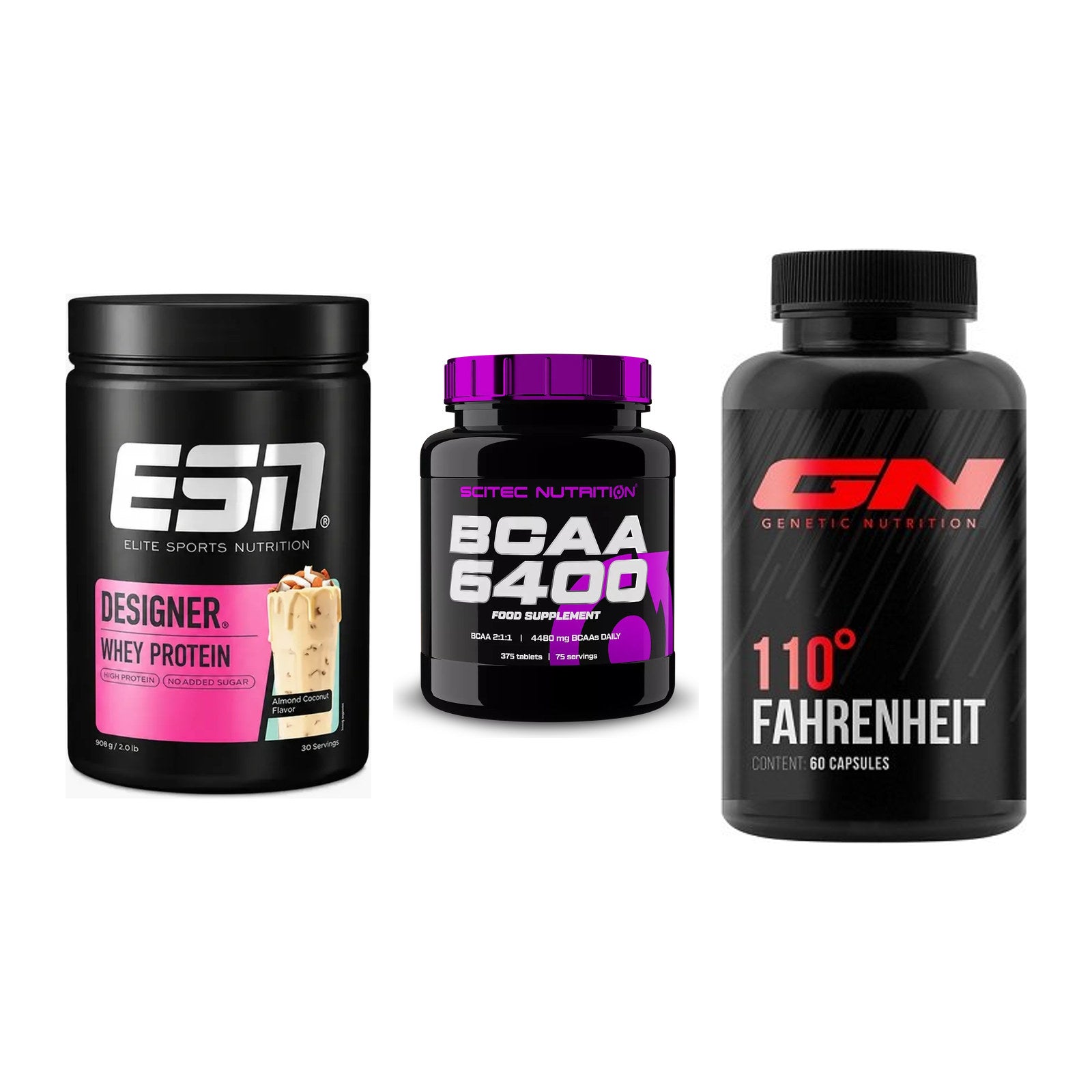 Definitionsphase-Set: ESN Designer + Scitec BCAA + GN 110 Fahrenh – alle enthaltenen Artikel