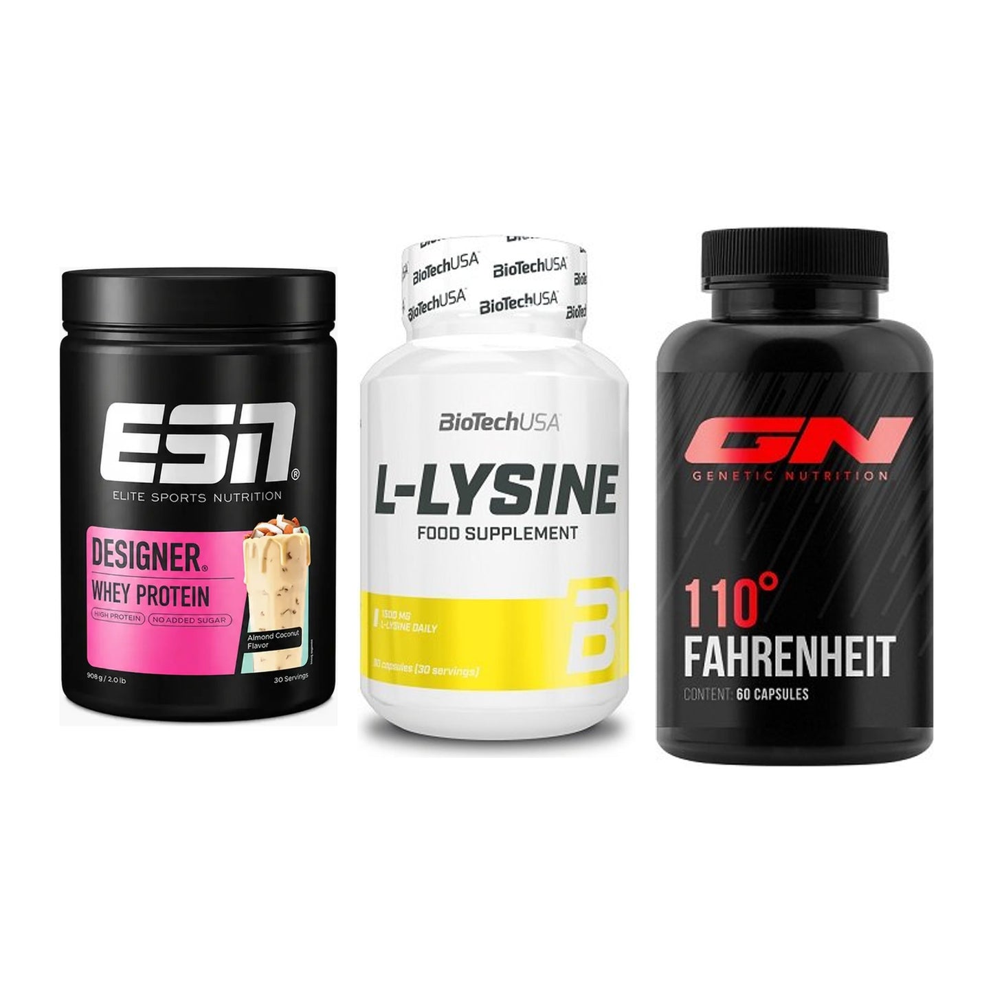Definitionsphase-Set: ESN Designer + BioTech L-Lysi + GN 110 Fahrenh – alle enthaltenen Artikel