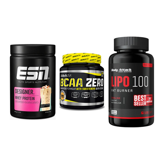 Definitionsphase-Set: ESN Designer + BioTech BCAA + Body Attack – alle enthaltenen Artikel