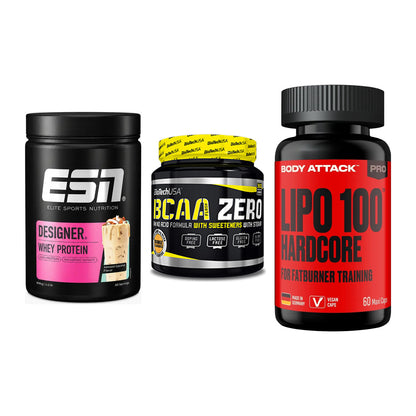 Definitionsphase-Set: ESN Designer + BioTech BCAA + Body Attack – alle enthaltenen Artikel