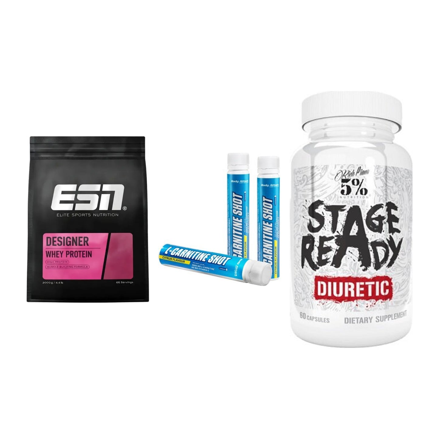 Definitionsphase-Set: ESN Designer + Body Attack + 5% Nutrition – alle enthaltenen Artikel