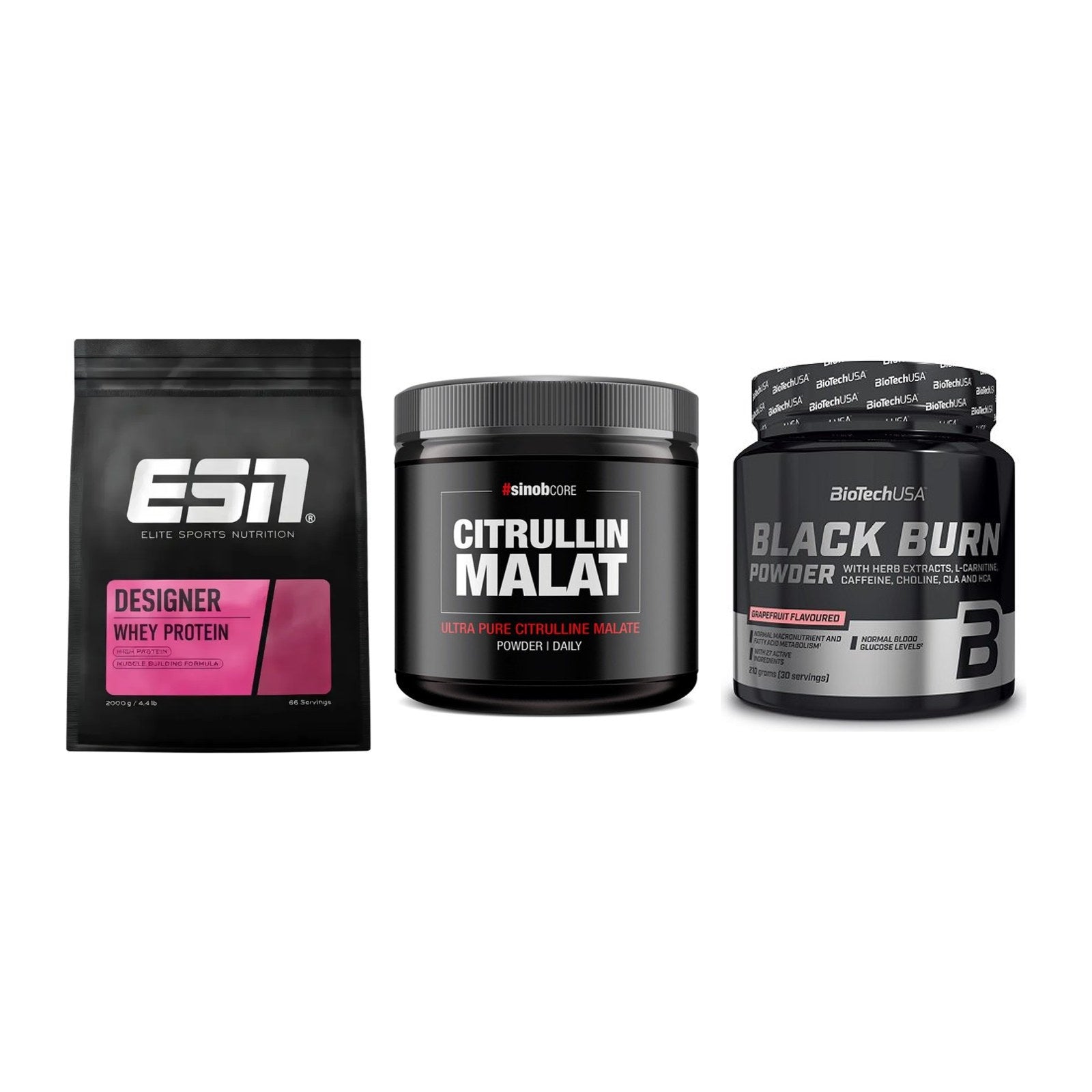 Definitionsphase-Set: ESN Designer + Sinob Core + BioTech Black – alle enthaltenen Artikel