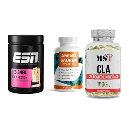 Definitionsphase-Set: ESN Designer + ProFuel Aminos + MST CLA 1000mg – alle enthaltenen Artikel