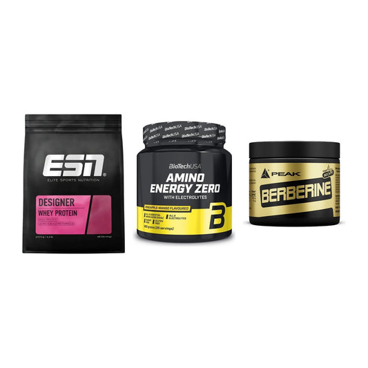 Definitionsphase-Set: ESN Designer + BioTech Amino + Peak Berberine – alle enthaltenen Artikel