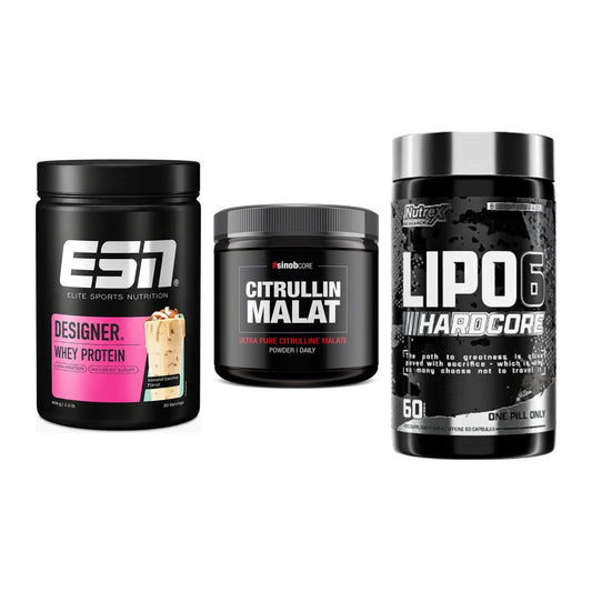 Definitionsphase-Set: ESN Designer + Sinob Core + Nutrex Lipo 6 – alle enthaltenen Artikel