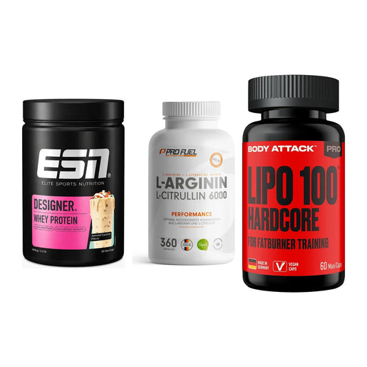 Definitionsphase-Set: ESN Designer + ProFuel L-Argi + Body Attack – alle enthaltenen Artikel