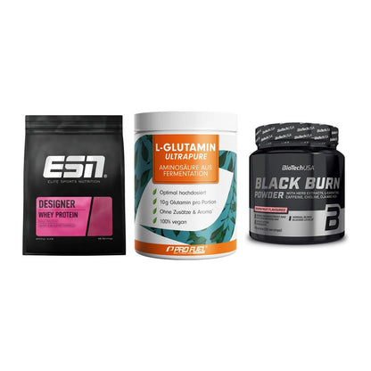 Definitionsphase-Set: ESN Designer + ProFuel Glutam + BioTech Black – alle enthaltenen Artikel