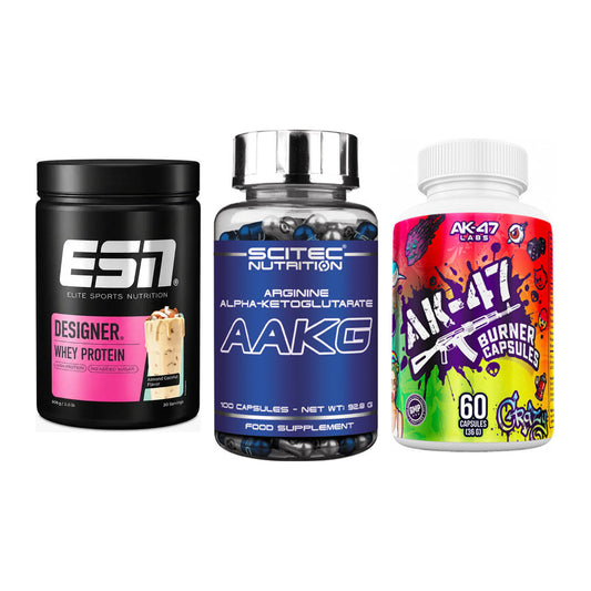 Definitionsphase-Set: ESN Designer + Scitec AAKG + AK47 Labs – alle enthaltenen Artikel