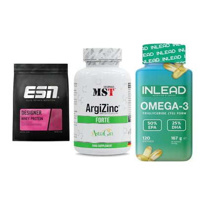 Definitionsphase-Set: ESN Designer + MST ArgiZinc + INLEAD Omega-3 – alle enthaltenen Artikel