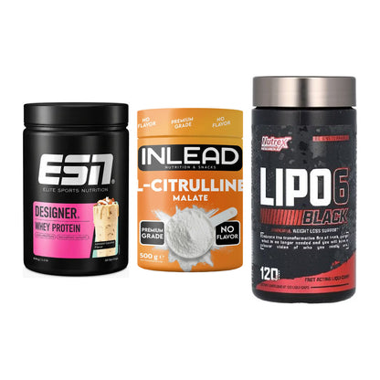 Definitionsphase-Set: ESN Designer + INLEAD L-Citru + Nutrex Lipo 6 – alle enthaltenen Artikel