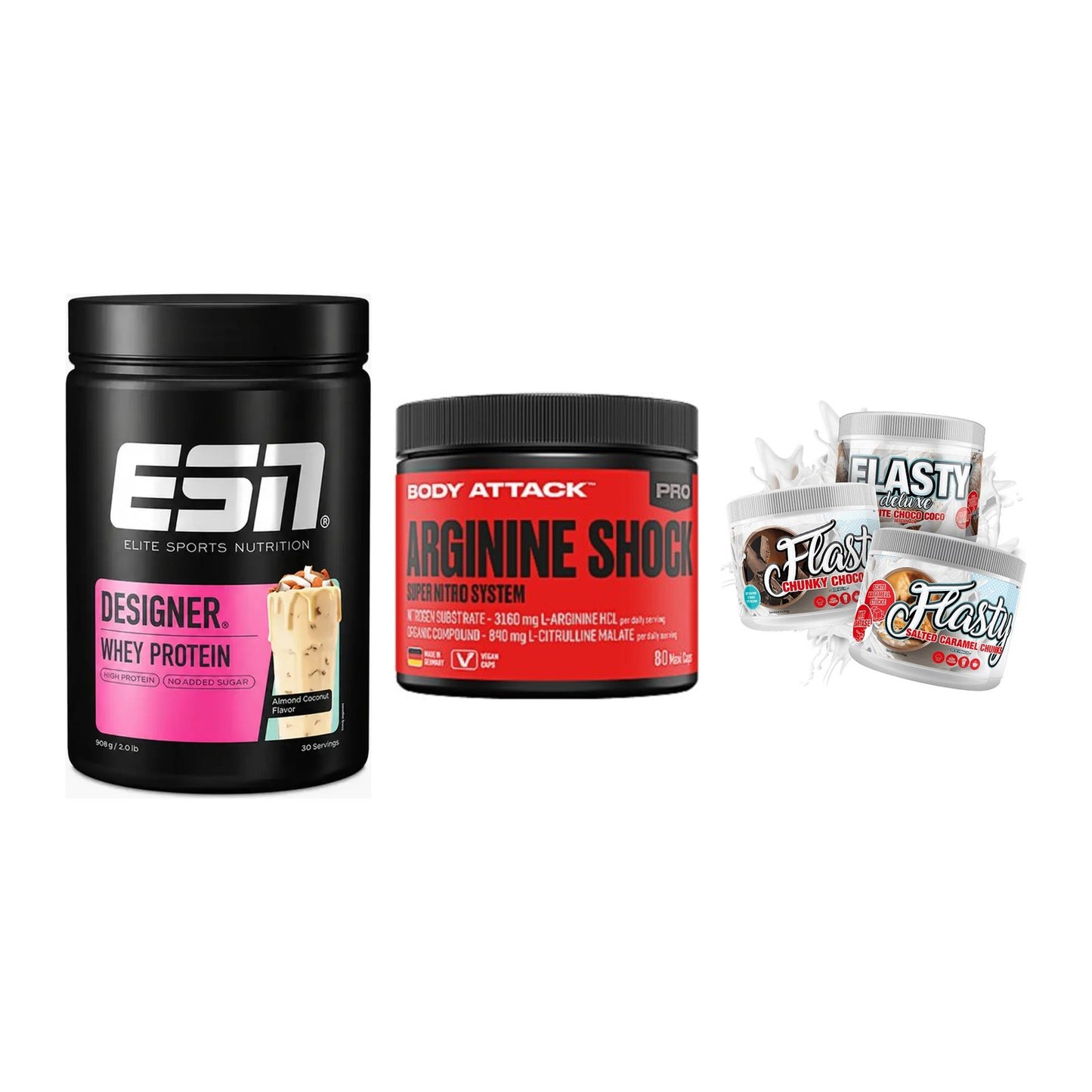 Definitionsphase-Set: ESN Designer + Body Attack + Sinob Flasty – alle enthaltenen Artikel