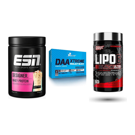 Definitionsphase-Set: ESN Designer + Olimp DAA + Nutrex Lipo 6 – alle enthaltenen Artikel