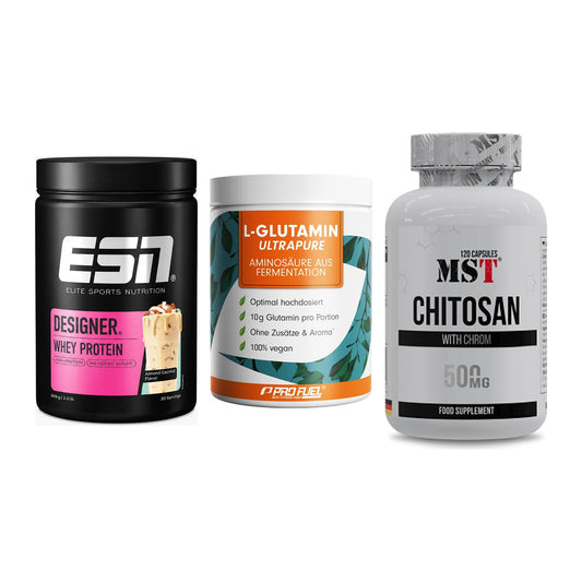 Definitionsphase-Set: ESN Designer + ProFuel Glutam + MST Chitosan – alle enthaltenen Artikel