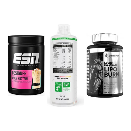 Definitionsphase-Set: ESN Designer + MST L-Carnitin + Kevin Levrone – alle enthaltenen Artikel