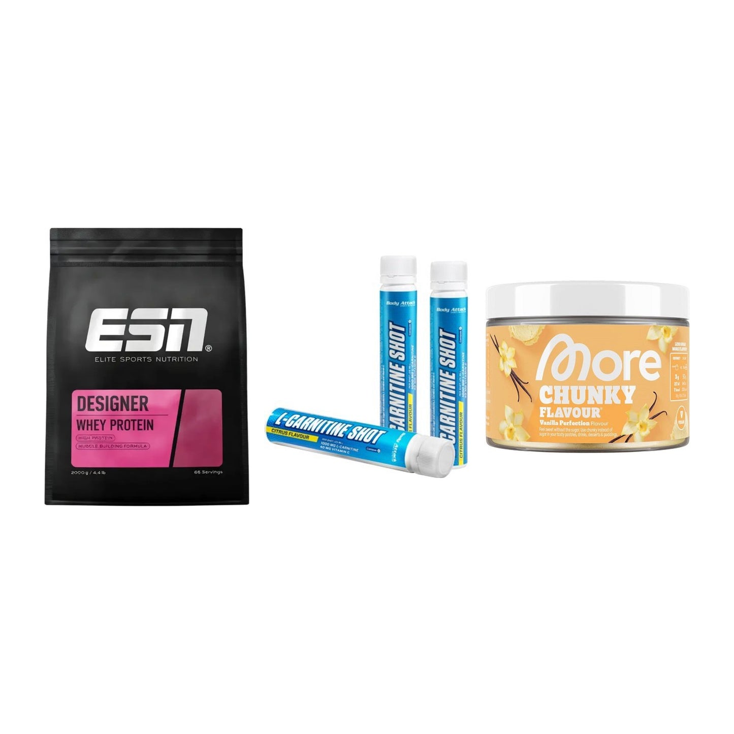 Definitionsphase-Set: ESN Designer + Body Attack + More Nutrition – alle enthaltenen Artikel
