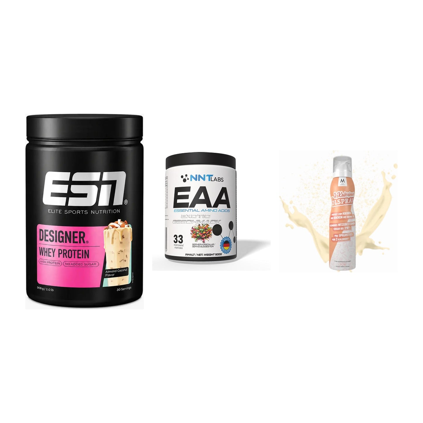 Definitionsphase-Set: ESN Designer + NNT EAA + More Nutrition – alle enthaltenen Artikel