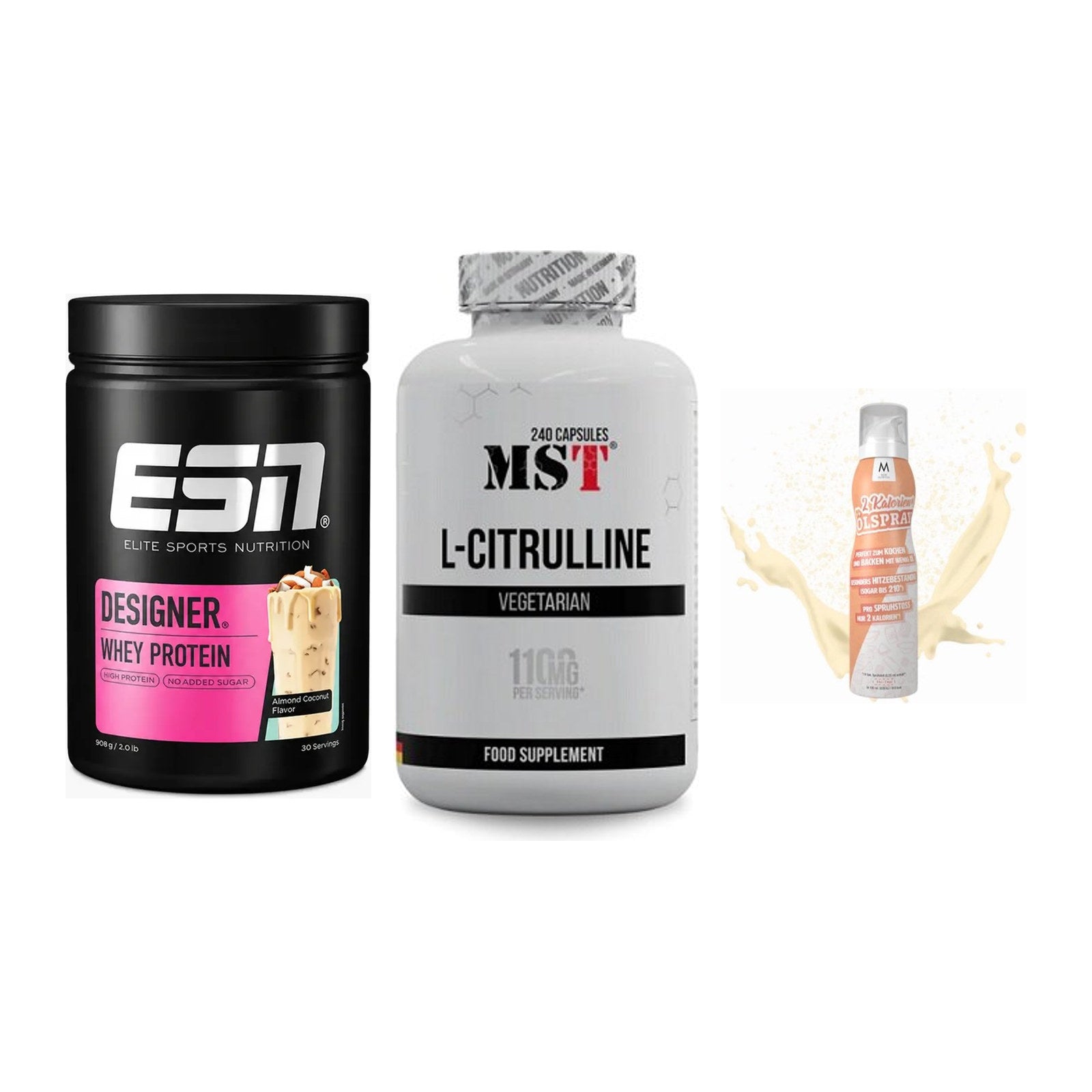 Definitionsphase-Set: ESN Designer + MST Citrulline + More Nutrition – alle enthaltenen Artikel