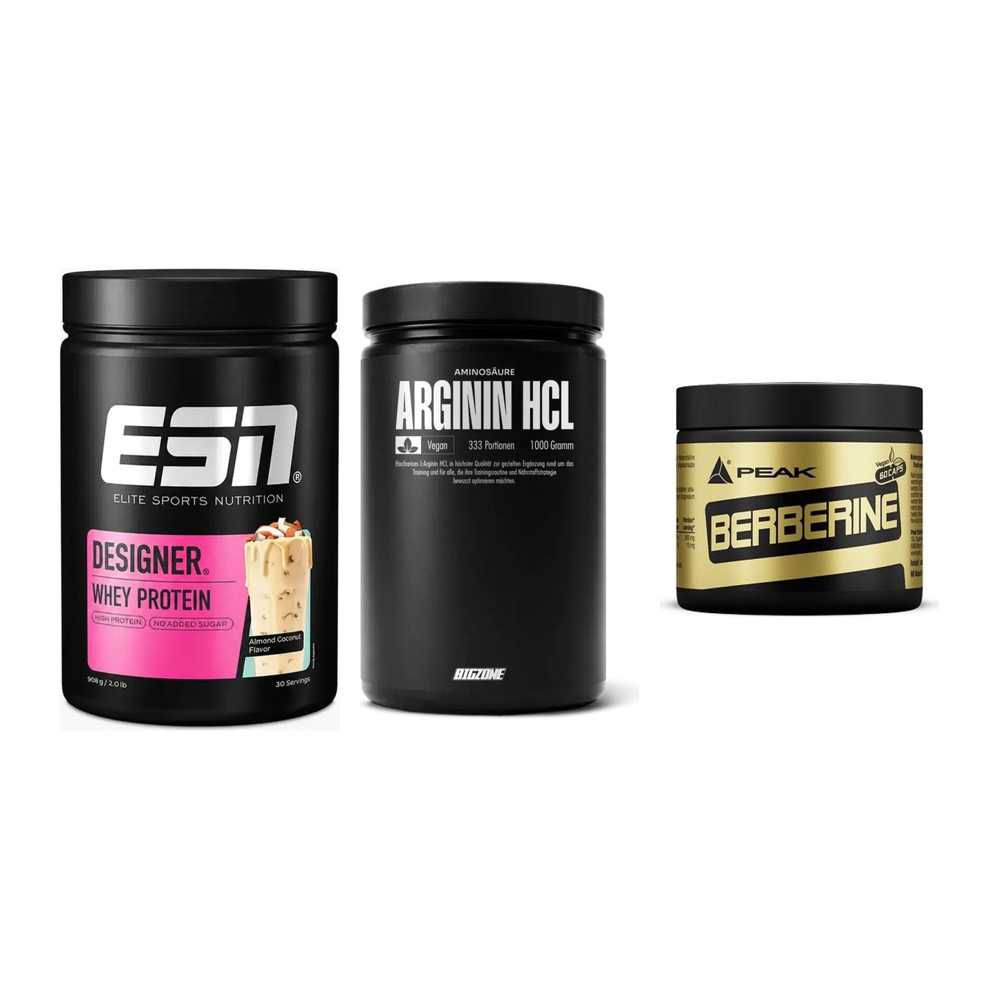 Definitionsphase-Set: ESN Designer + Big Zone + Peak Berberine – alle enthaltenen Artikel