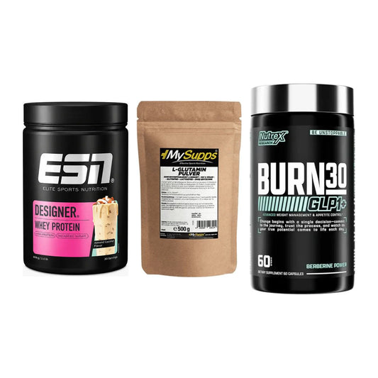 Definitionsphase-Set: ESN Designer + MySupps Glutam + Nutrex Burn 30 – alle enthaltenen Artikel