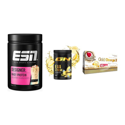 Definitionsphase-Set: ESN Designer + GN EAA Xtreme + Olimp Omega 3 – alle enthaltenen Artikel