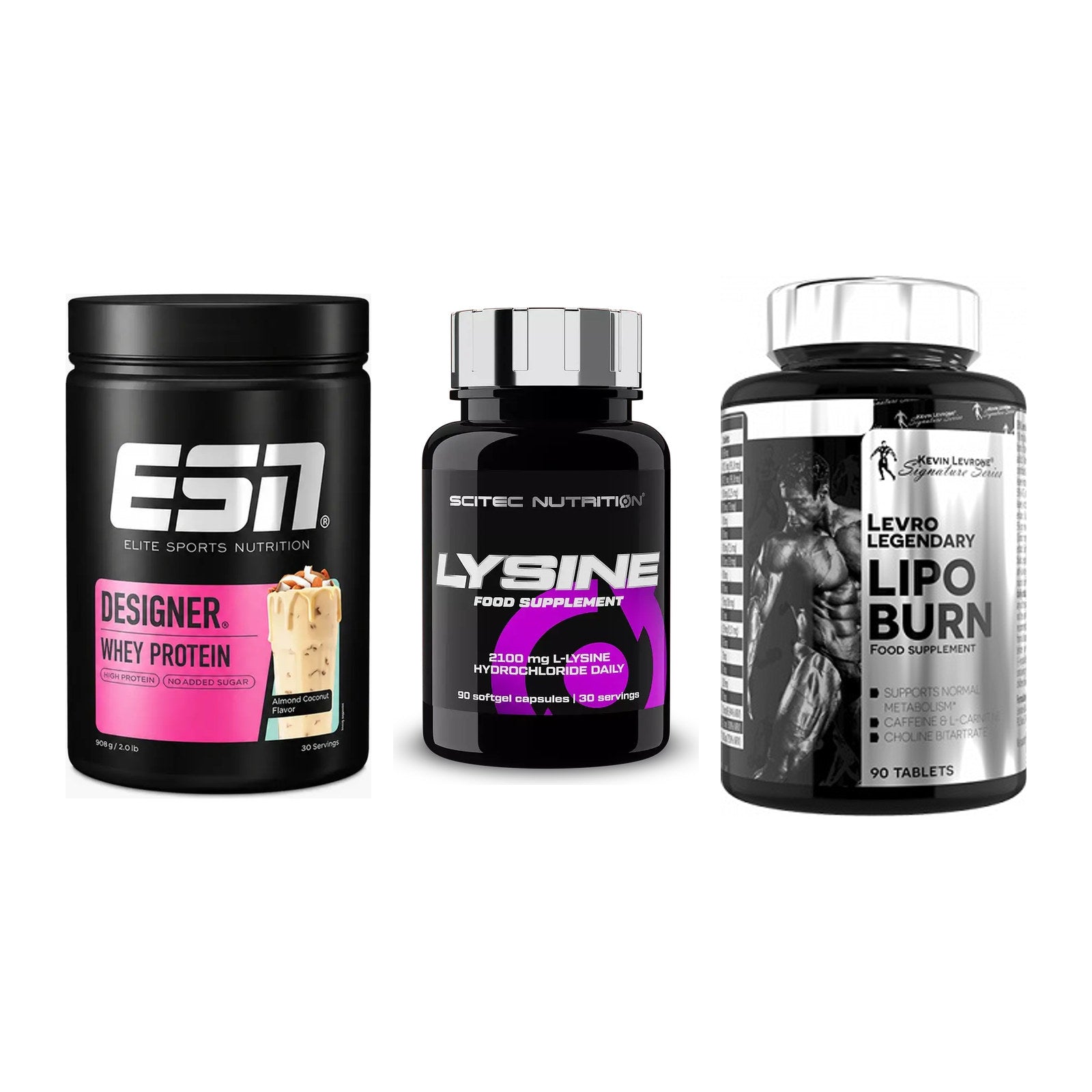 Definitionsphase-Set: ESN Designer + Scitec Lysine + Kevin Levrone – alle enthaltenen Artikel