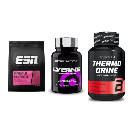 Definitionsphase-Set: ESN Designer + Scitec Lysine + BioTech Thermo – alle enthaltenen Artikel