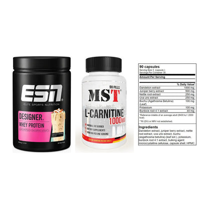 Definitionsphase-Set: ESN Designer + MST L-Carnitin + GN Shred Cuts – alle enthaltenen Artikel