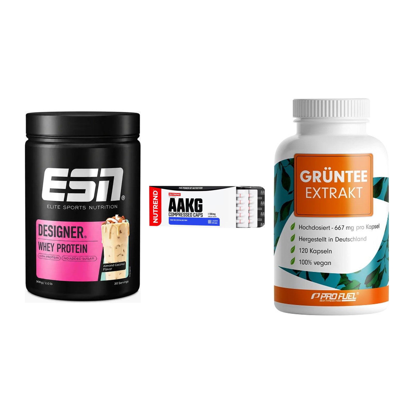 Definitionsphase-Set: ESN Designer + Nutrend AAKG + ProFuel Grünte – alle enthaltenen Artikel