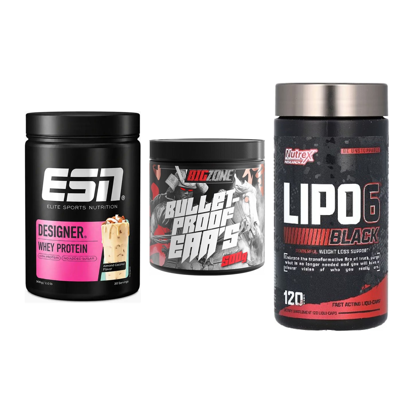 Definitionsphase-Set: ESN Designer + Big Zone + Nutrex Lipo 6 – alle enthaltenen Artikel