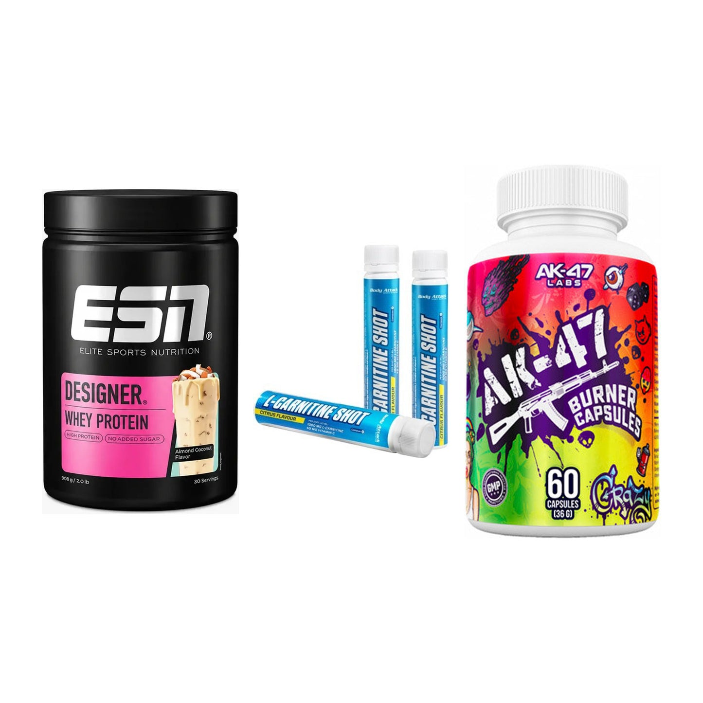 Definitionsphase-Set: ESN Designer + Body Attack + AK47 Labs – alle enthaltenen Artikel