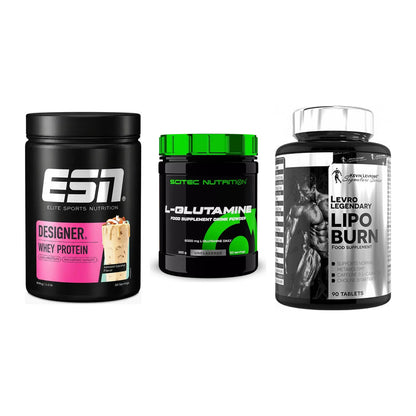 Definitionsphase-Set: ESN Designer + Scitec L-Gluta + Kevin Levrone – alle enthaltenen Artikel