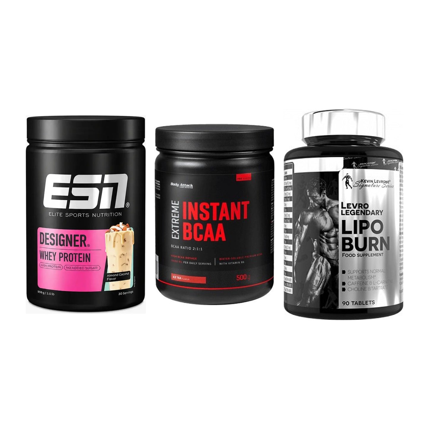 Definitionsphase-Set: ESN Designer + Body Attack + Kevin Levrone – alle enthaltenen Artikel