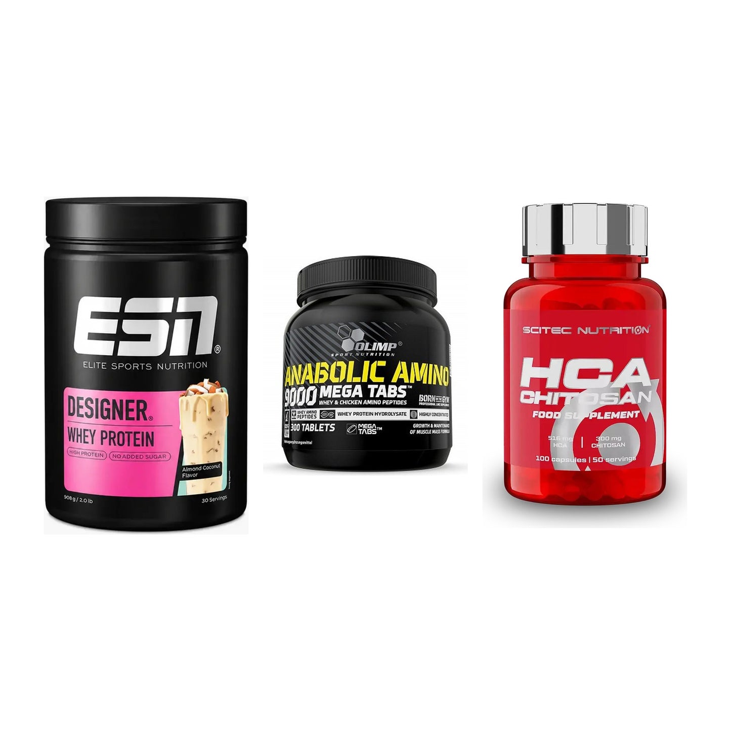 Definitionsphase-Set: ESN Designer + Olimp Anabolic + Scitec HCA-Chi – alle enthaltenen Artikel