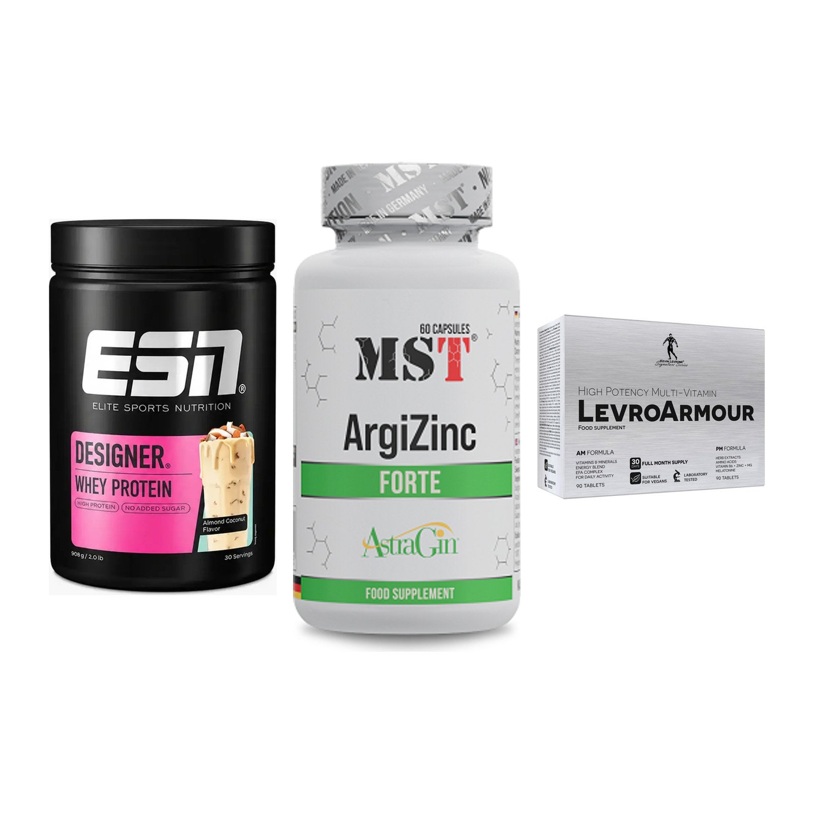 Definitionsphase-Set: ESN Designer + MST ArgiZinc + Kevin Levrone – alle enthaltenen Artikel