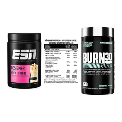 Definitionsphase-Set: ESN Designer + MST BCAA Zero + Nutrex Burn 30 – alle enthaltenen Artikel