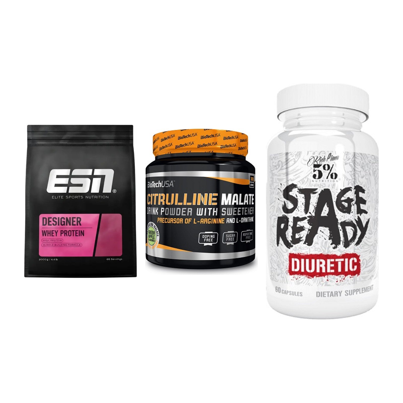 Definitionsphase-Set: ESN Designer + BioTech Citrul + 5% Nutrition – alle enthaltenen Artikel