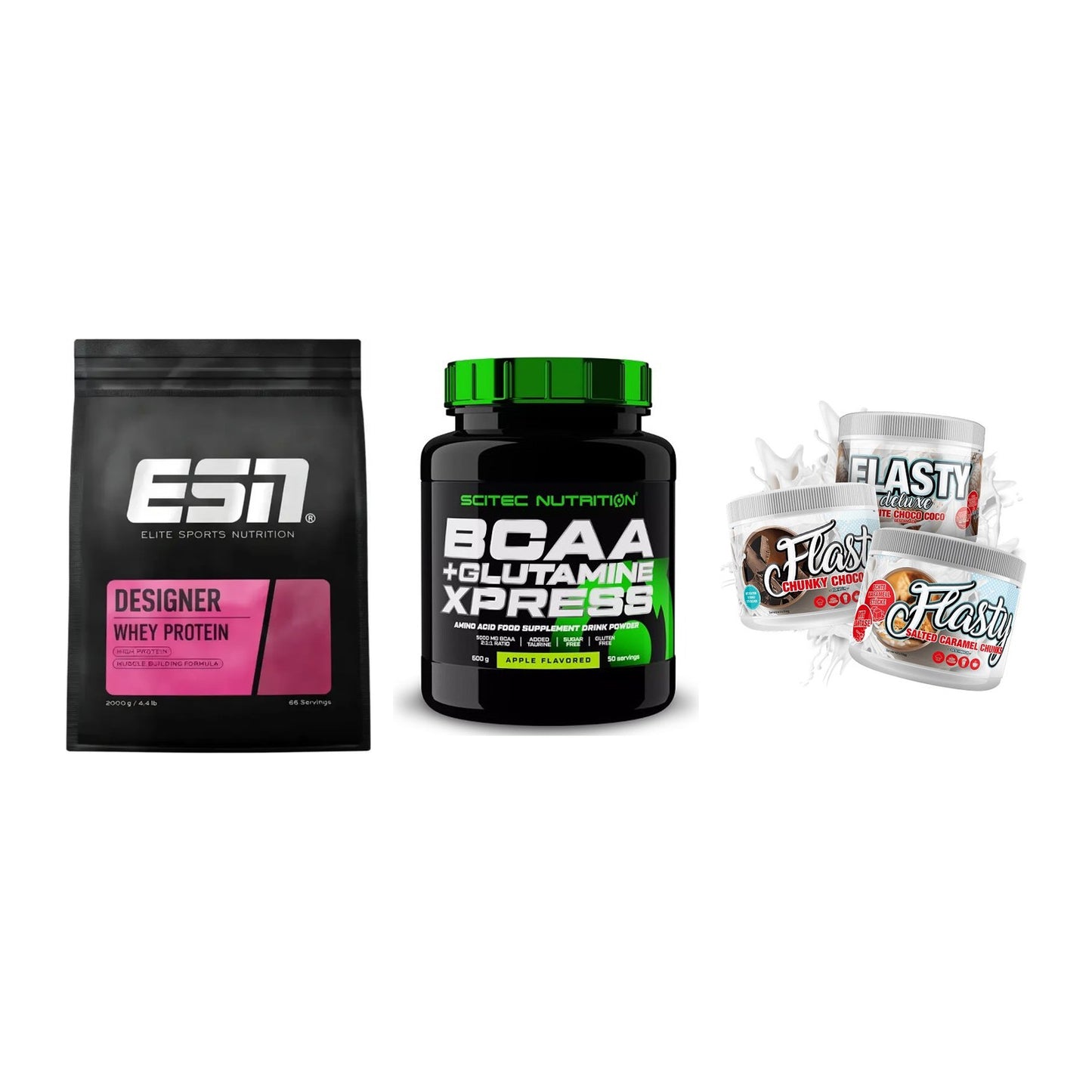 Definitionsphase-Set: ESN Designer + Scitec BCAA + Sinob Flasty – alle enthaltenen Artikel