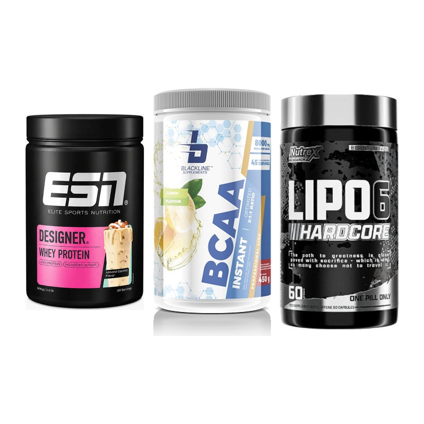 Definitionsphase-Set: ESN Designer + Blackline + Nutrex Lipo 6 – alle enthaltenen Artikel