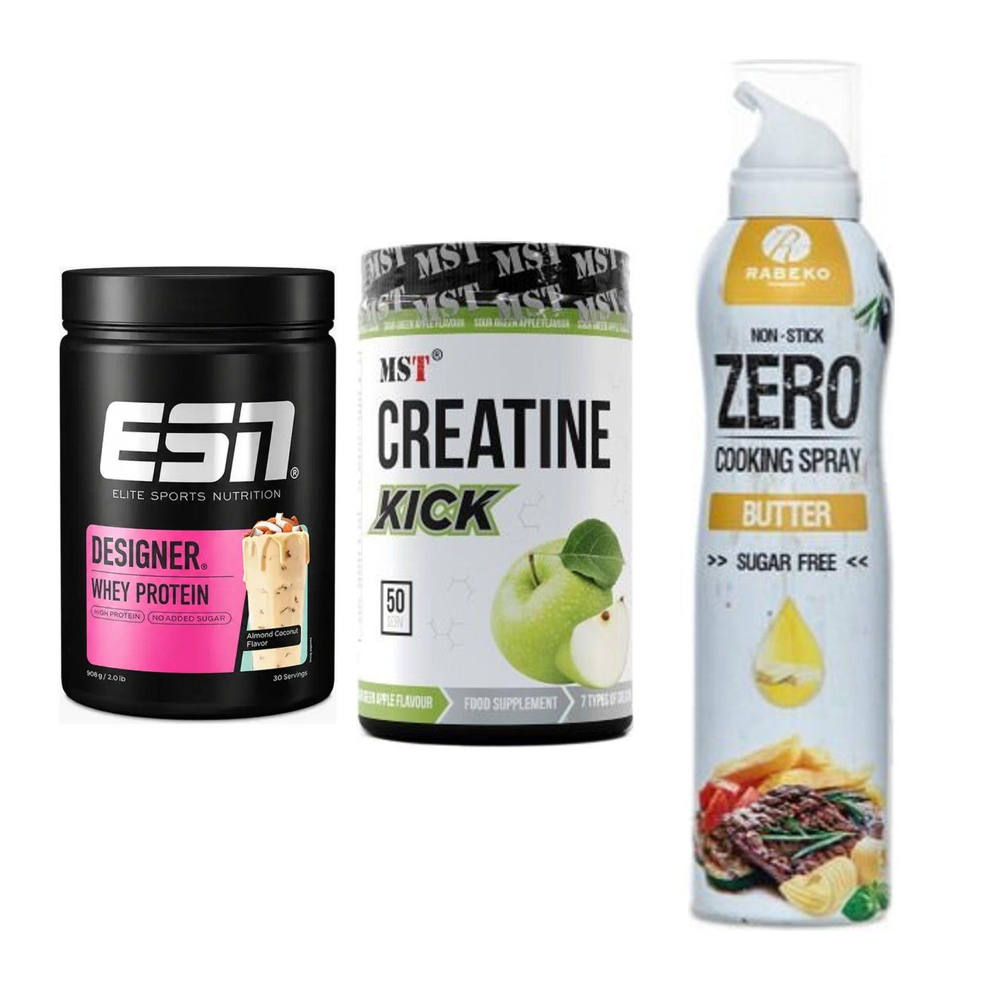 Definitionsphase-Set: ESN Designer + MST Creatine + Rabeko Zero – alle enthaltenen Artikel