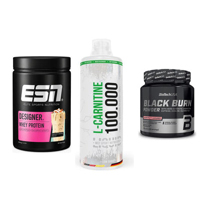 Definitionsphase-Set: ESN Designer + MST L-Carnitin + BioTech Black – alle enthaltenen Artikel