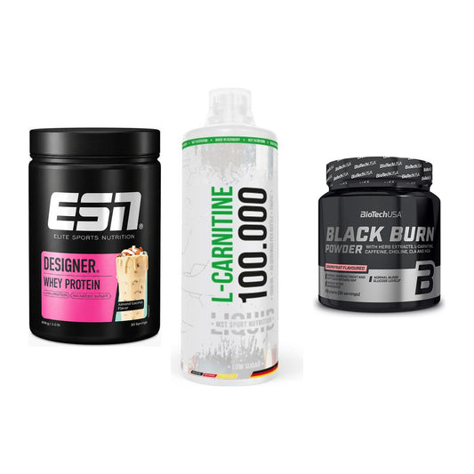 Definitionsphase-Set: ESN Designer + MST L-Carnitin + BioTech Black – alle enthaltenen Artikel