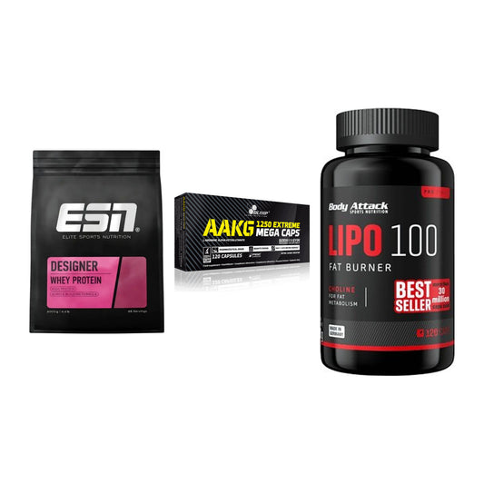 Definitionsphase-Set: ESN Designer + Olimp AAKG + Body Attack – alle enthaltenen Artikel