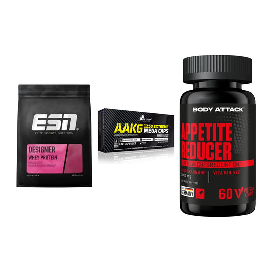 Definitionsphase-Set: ESN Designer + Olimp AAKG + Body Attack – alle enthaltenen Artikel