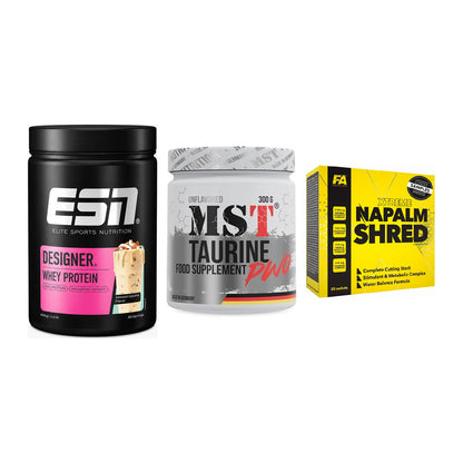 Definitionsphase-Set: ESN Designer + MST Taurine + FA Nutrition – alle enthaltenen Artikel