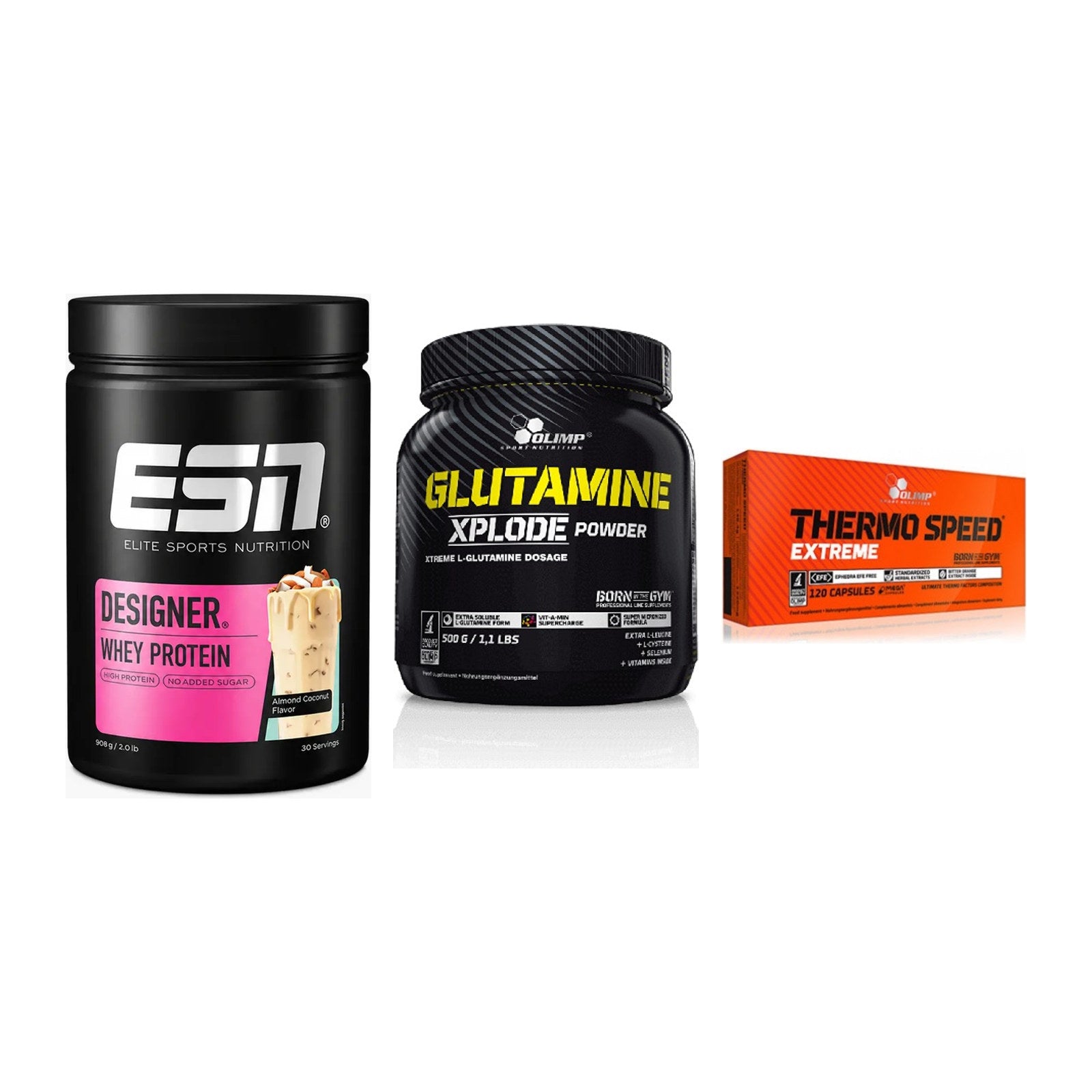 Definitionsphase-Set: ESN Designer + Olimp L-Glutam + Olimp Thermo – alle enthaltenen Artikel