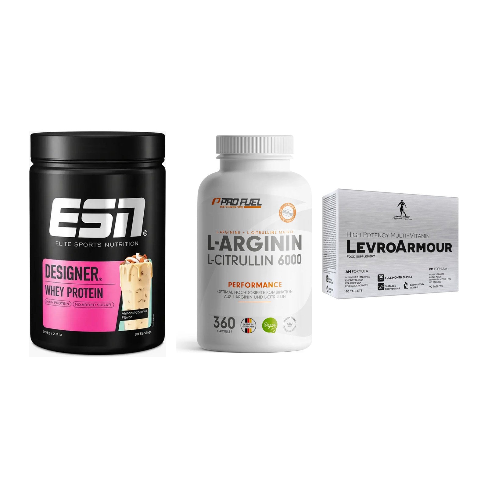 Definitionsphase-Set: ESN Designer + ProFuel L-Argi + Kevin Levrone – alle enthaltenen Artikel