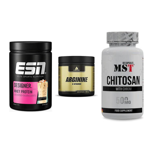 Definitionsphase-Set: ESN Designer + Peak Arginin + MST Chitosan – alle enthaltenen Artikel